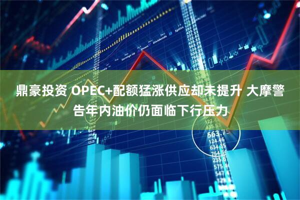 鼎豪投资 OPEC+配额猛涨供应却未提升 大摩警告年内油价仍面临下行压力
