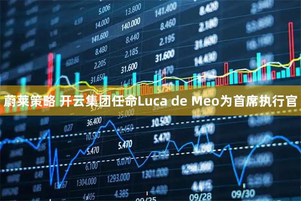 蔚莱策略 开云集团任命Luca de Meo为首席执行官